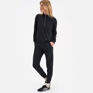 Mate The Label Black Jogger Pants 100% Organic Cotton Size Small NWT